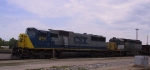 CSX 8771 & 8199 await a crew change